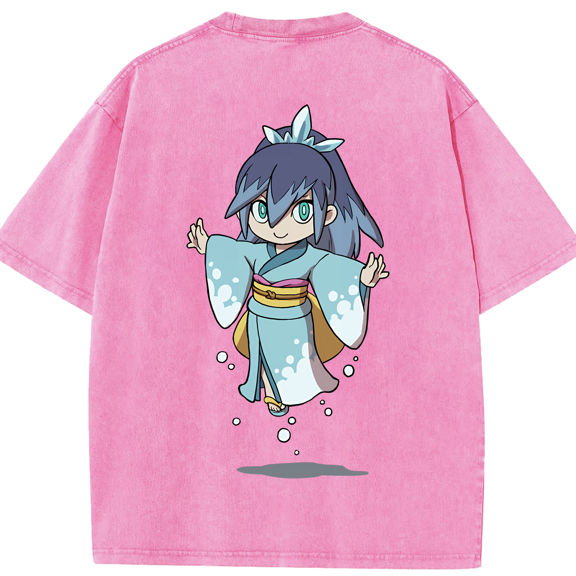 （画像用） 妖怪ウォッチ Yo-kai Watch 綿100% ヴィンテージ風 半袖Tシャツ（背面プリント）